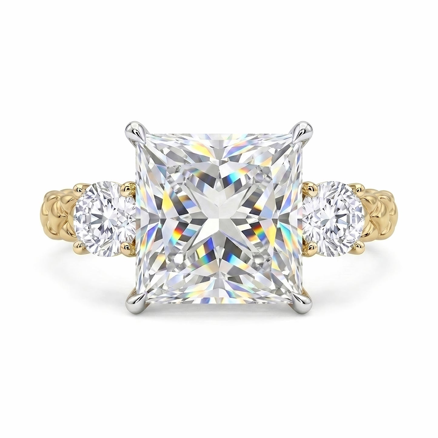 The Guinevere | Princess Cut Three-Stone Lab-Grown Diamond Ring