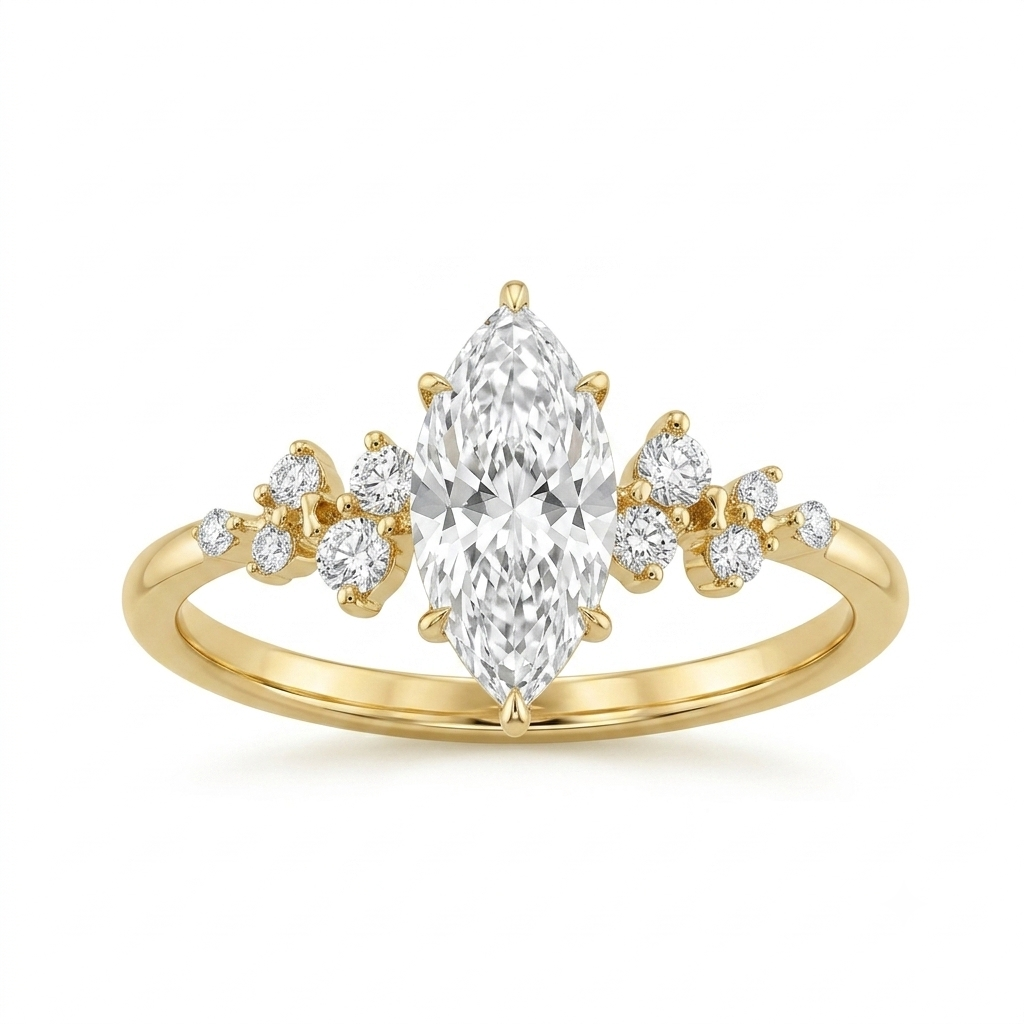 The "Berlin Love Letter" Marquise Cut Lab-Grown Diamond Ring