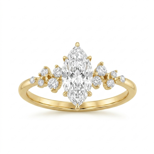 The "Berlin Love Letter" Marquise Cut Lab-Grown Diamond Ring