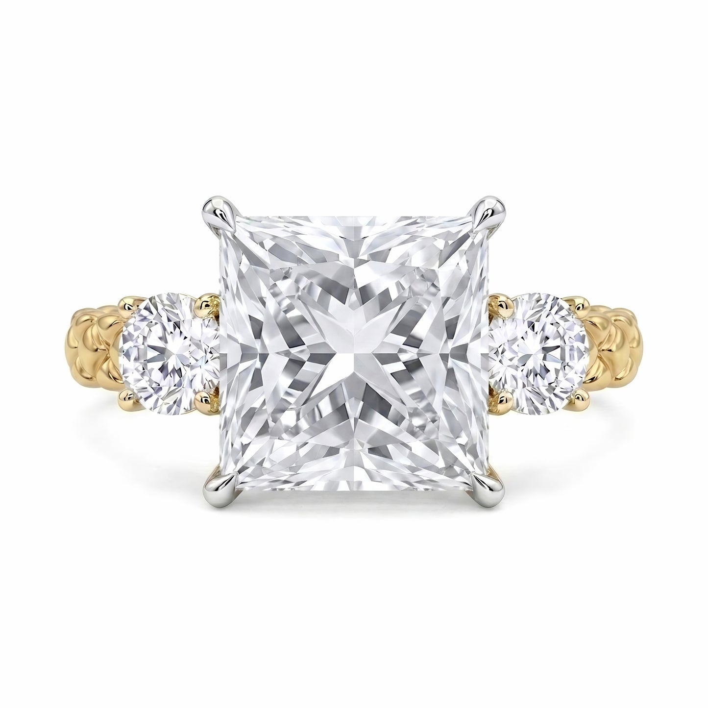 The Guinevere | Princess Cut Three-Stone Lab-Grown Diamond Ring