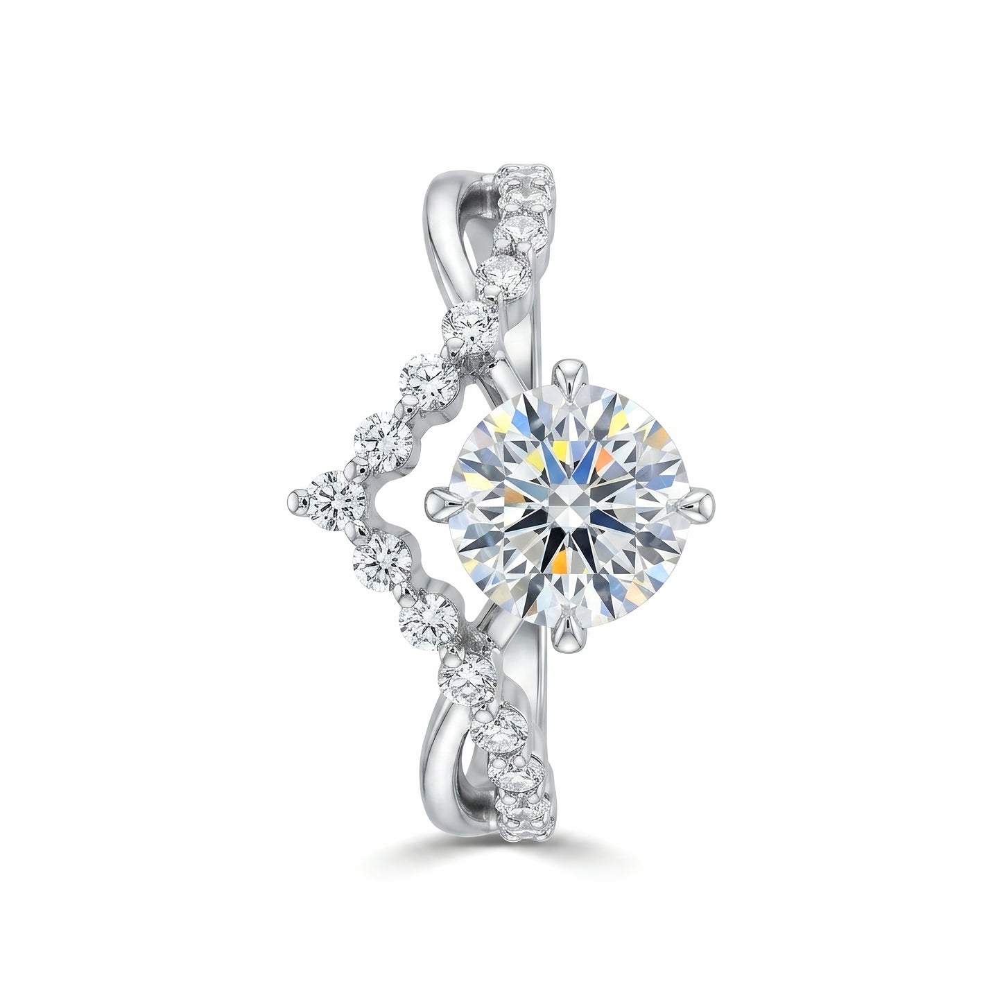 The "Crowned Love" Tiara Lab-Grown Diamond Ring