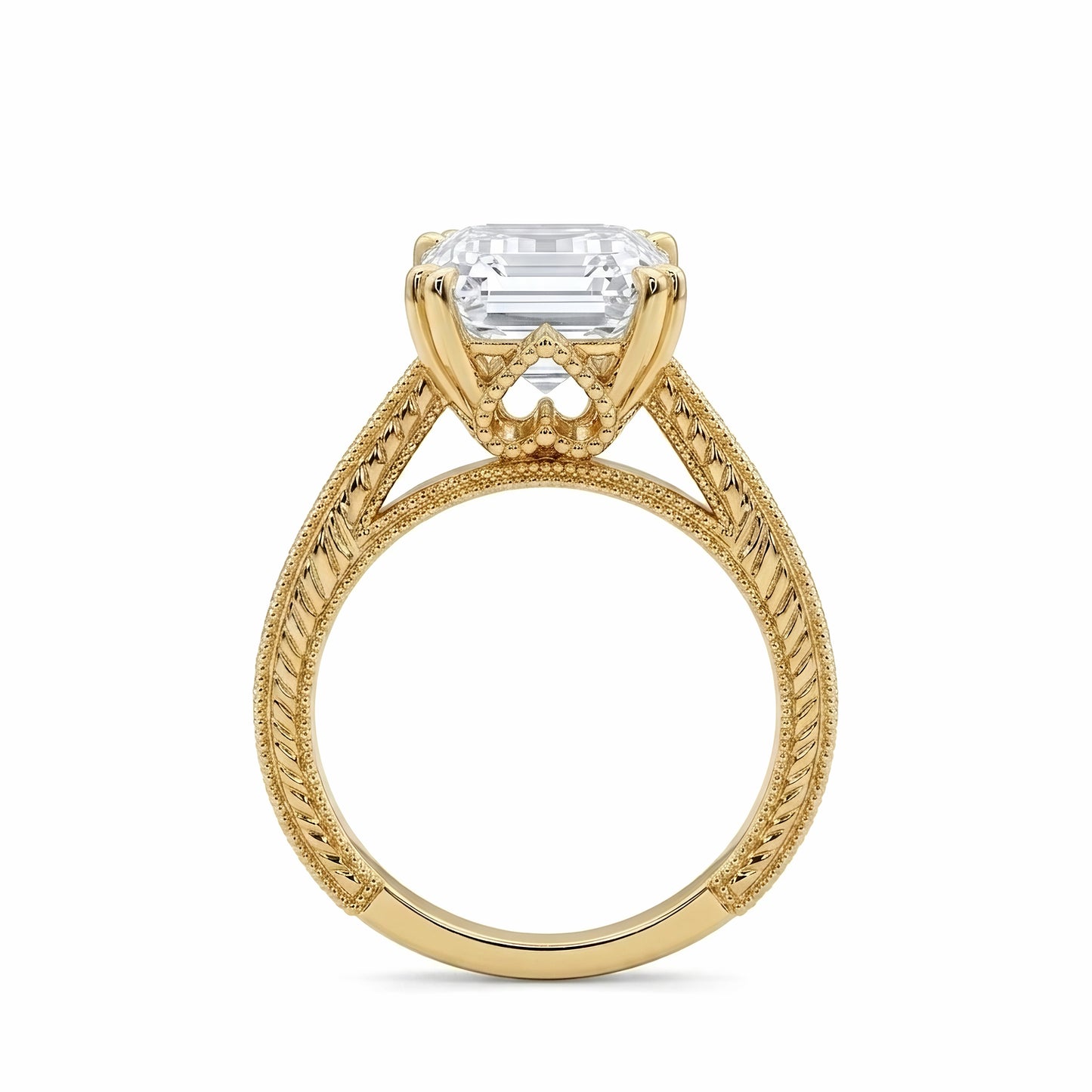 The Astor | Vintage Emerald Cut Lab-Grown Diamond Ring