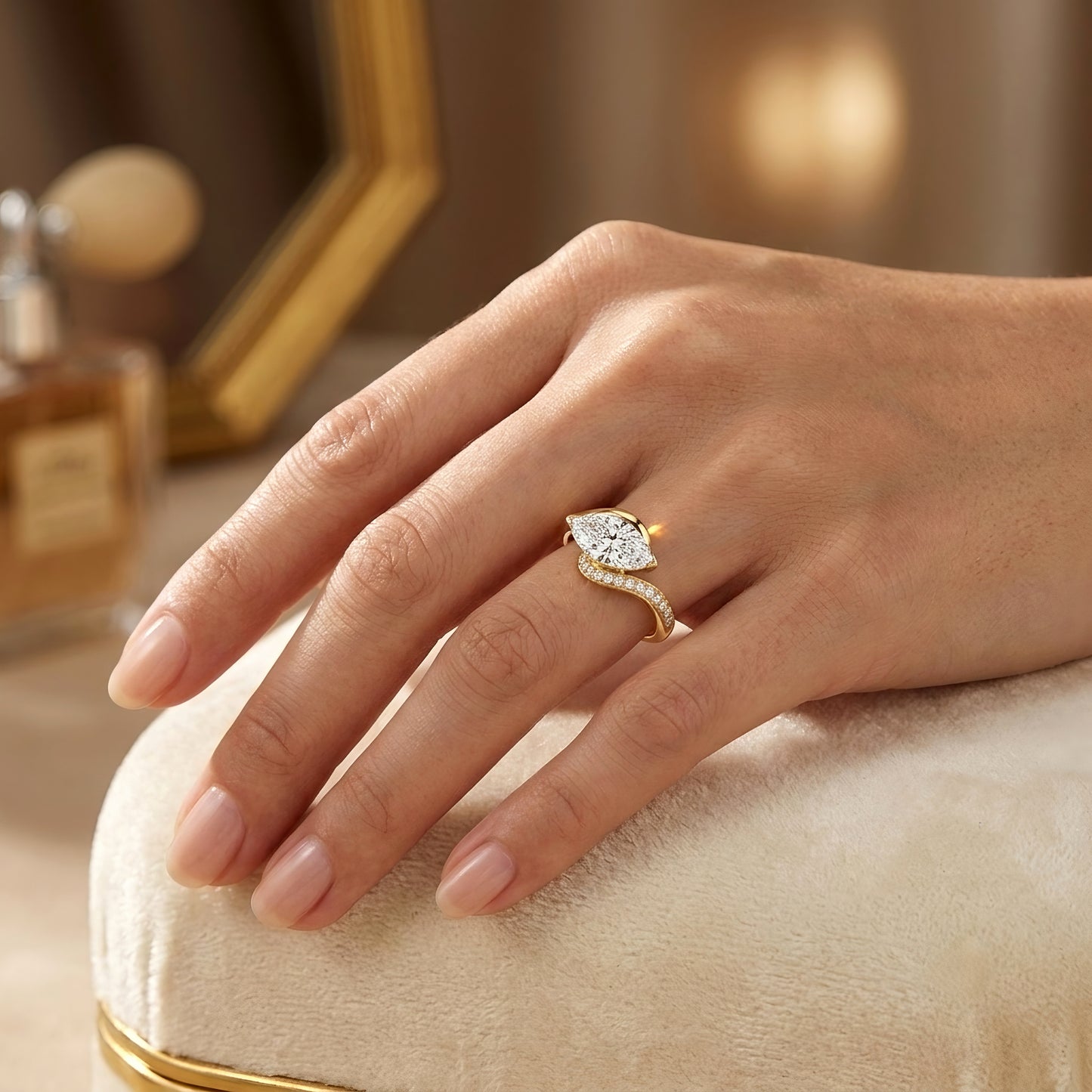 The Antoinette | Marquise Bypass Lab-Grown Diamond Ring