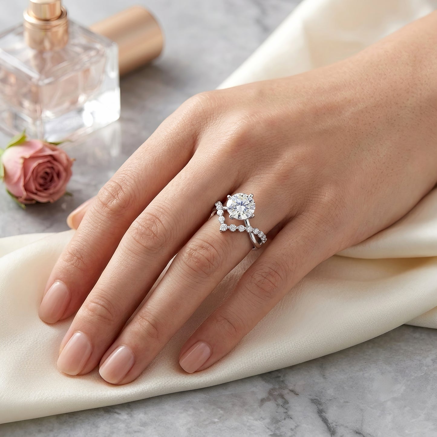The "Crowned Love" Tiara Lab-Grown Diamond Ring