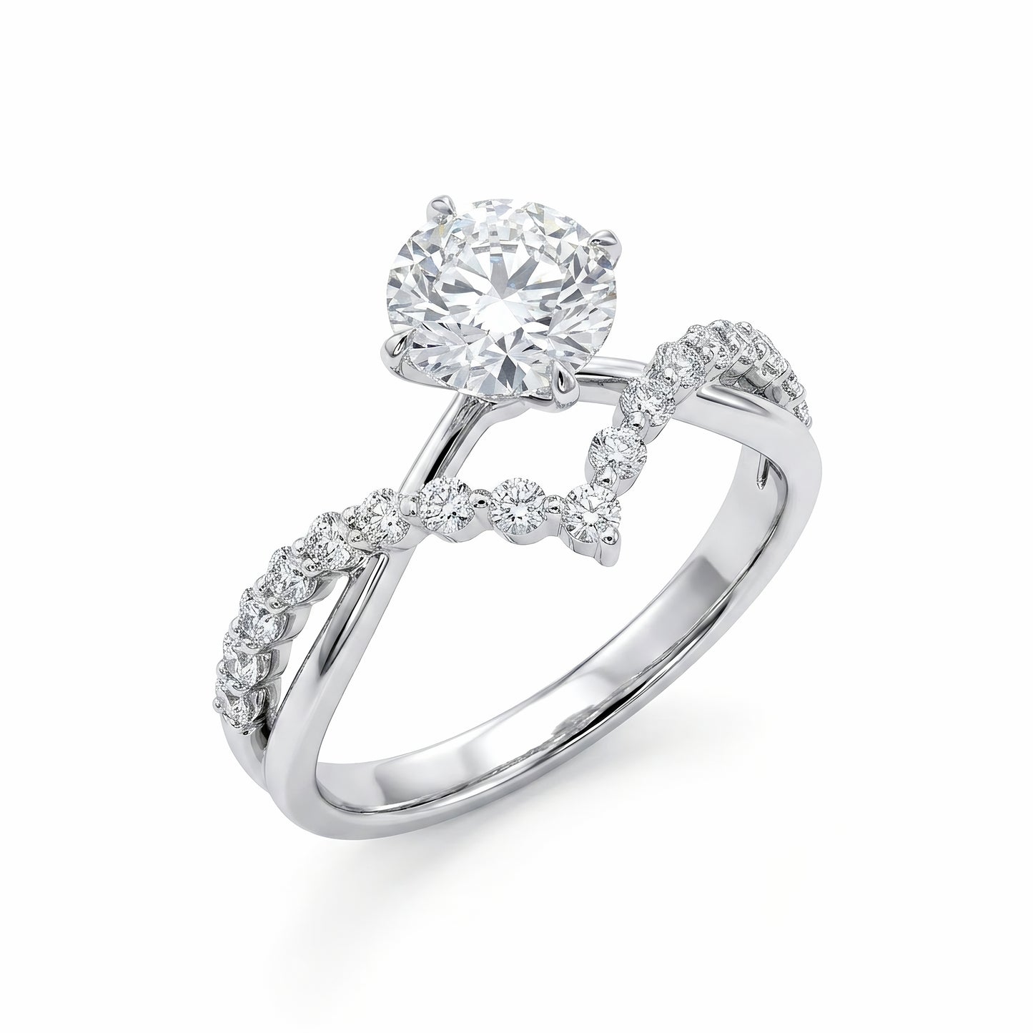 The "Crowned Love" Tiara Lab-Grown Diamond Ring