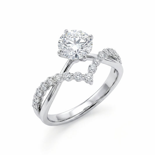 The "Crowned Love" Tiara Lab-Grown Diamond Ring