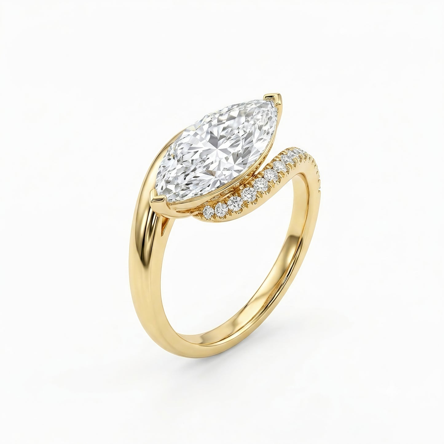 The Antoinette | Marquise Bypass Lab-Grown Diamond Ring