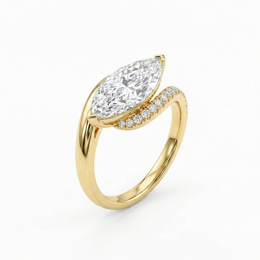 The Antoinette | Marquise Bypass Lab-Grown Diamond Ring