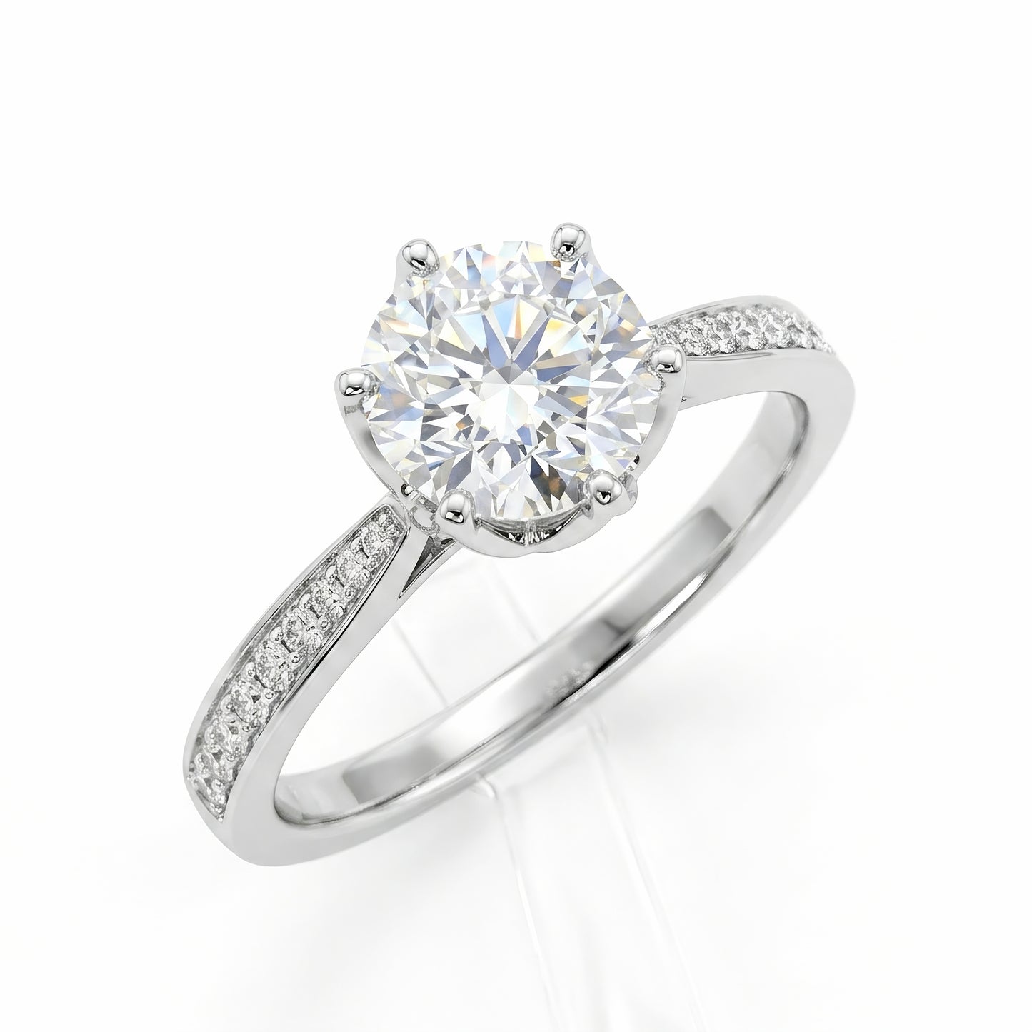 The Flora | Tulip Setting Lab-Grown Diamond Ring