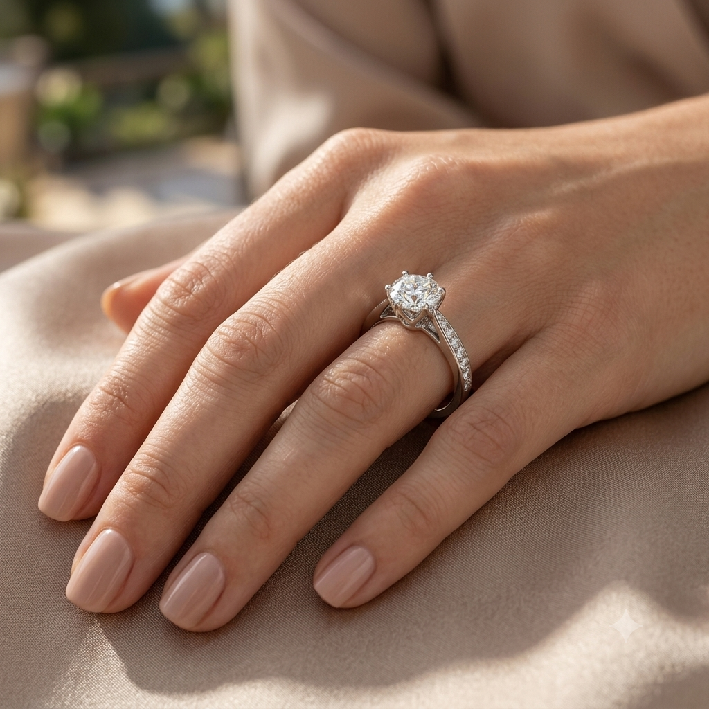 The Flora | Tulip Setting Lab-Grown Diamond Ring