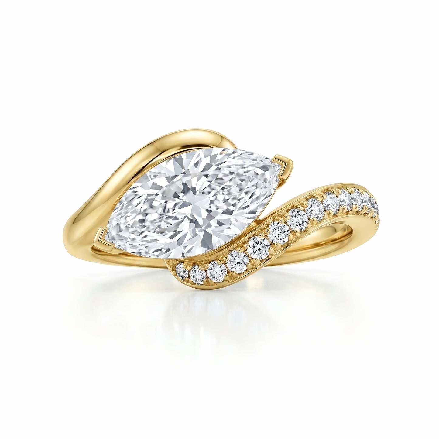 The Antoinette | Marquise Bypass Lab-Grown Diamond Ring