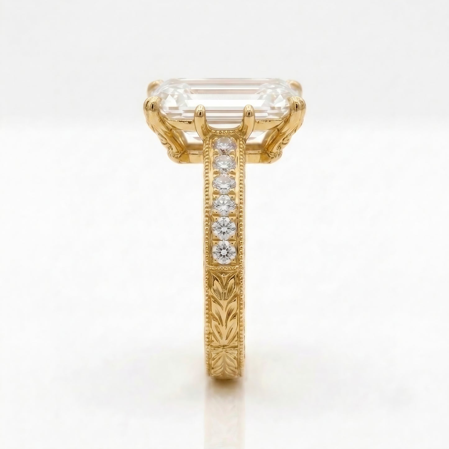 The Astor | Vintage Emerald Cut Lab-Grown Diamond Ring